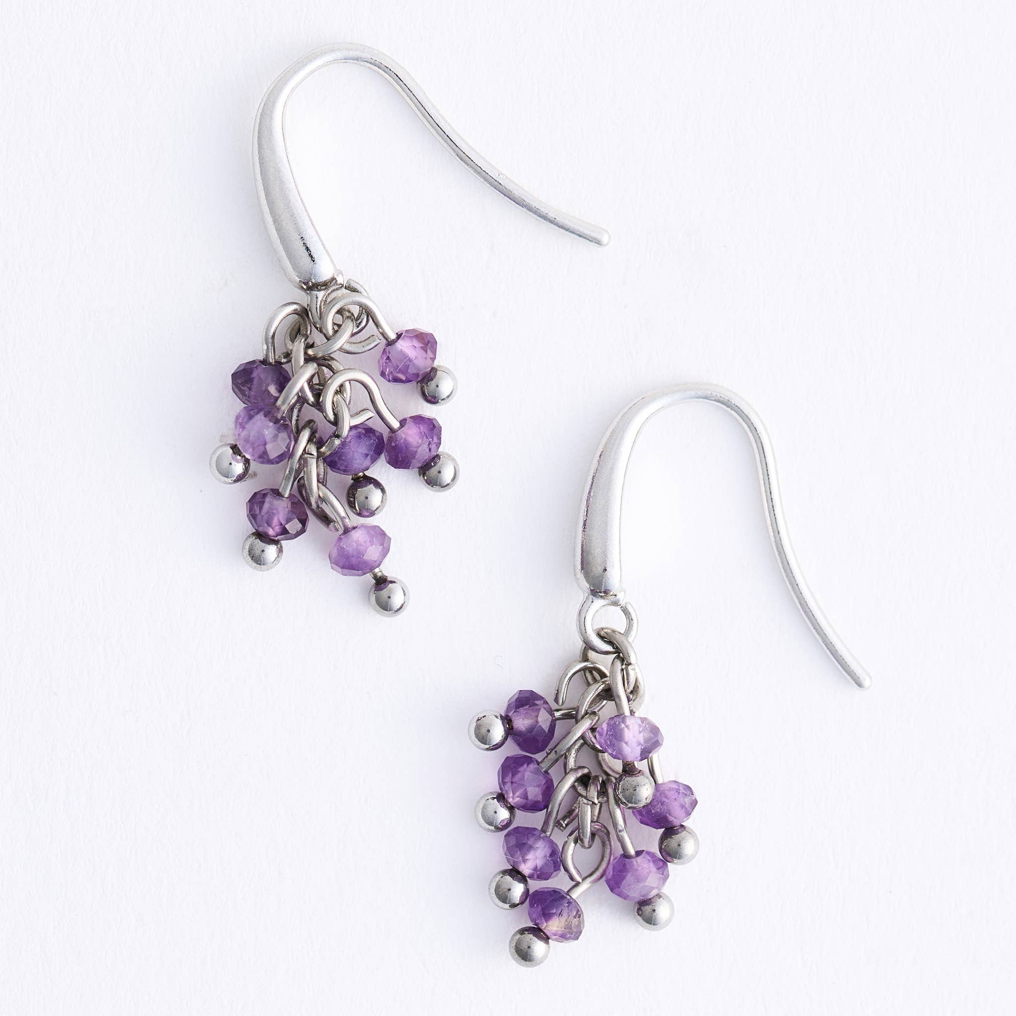 Waterproof Earrings Gemstone Beaded Drop Narelle Fringe