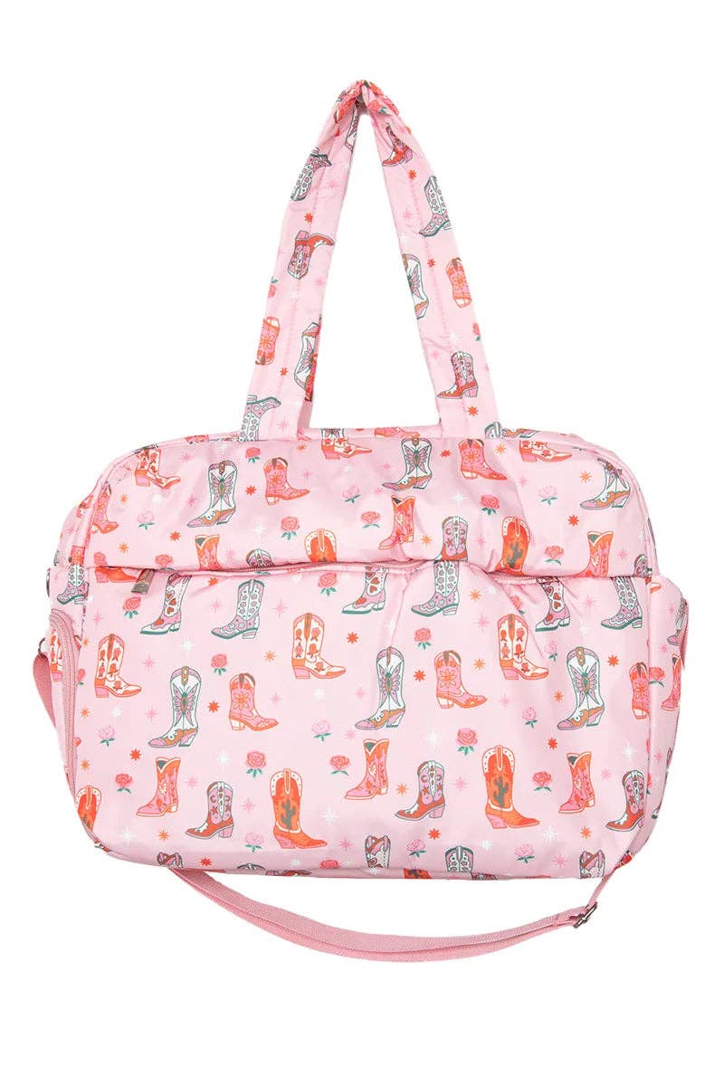 Boots & Roses Overnight Bag -Weekender