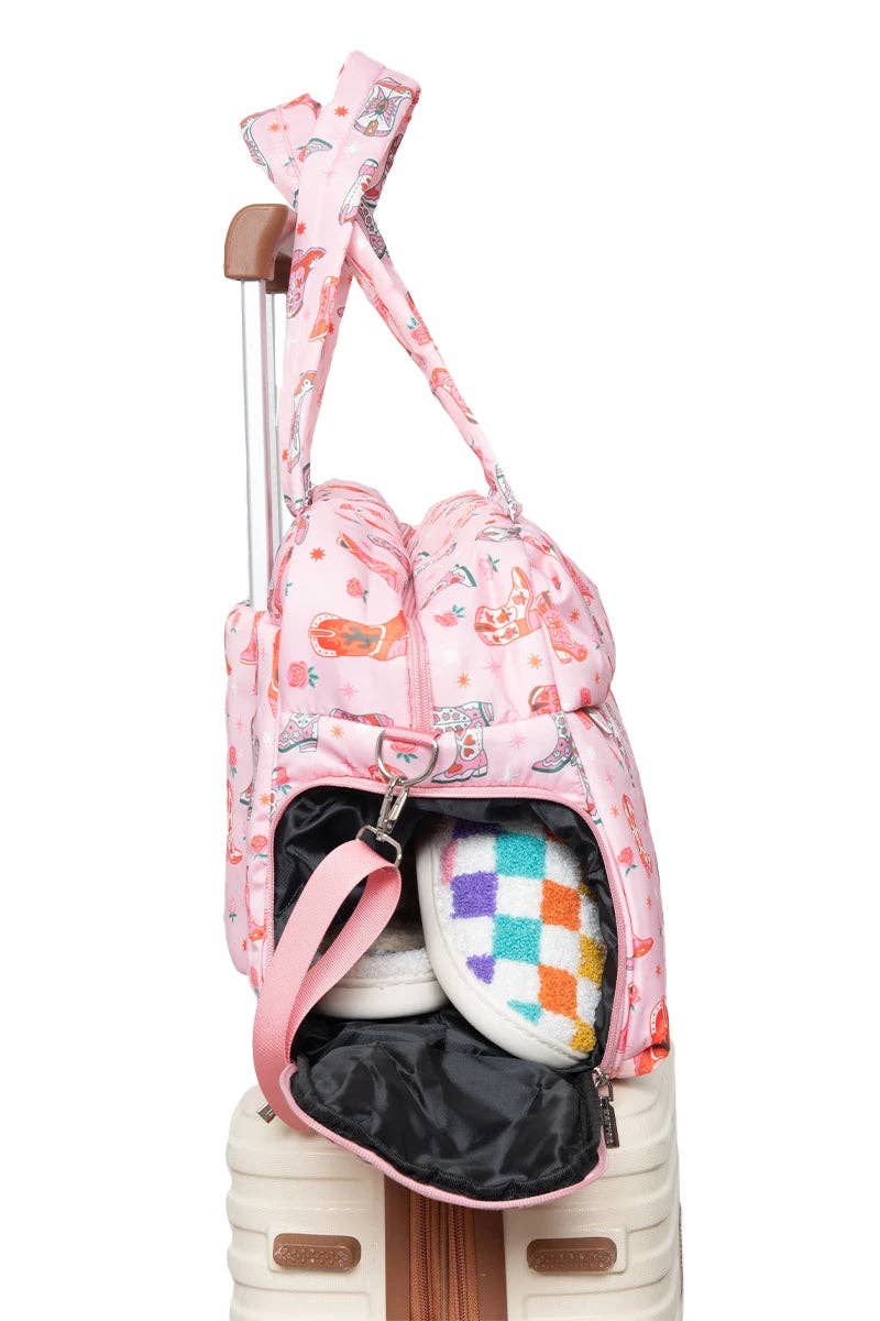 Boots & Roses Overnight Bag -Weekender