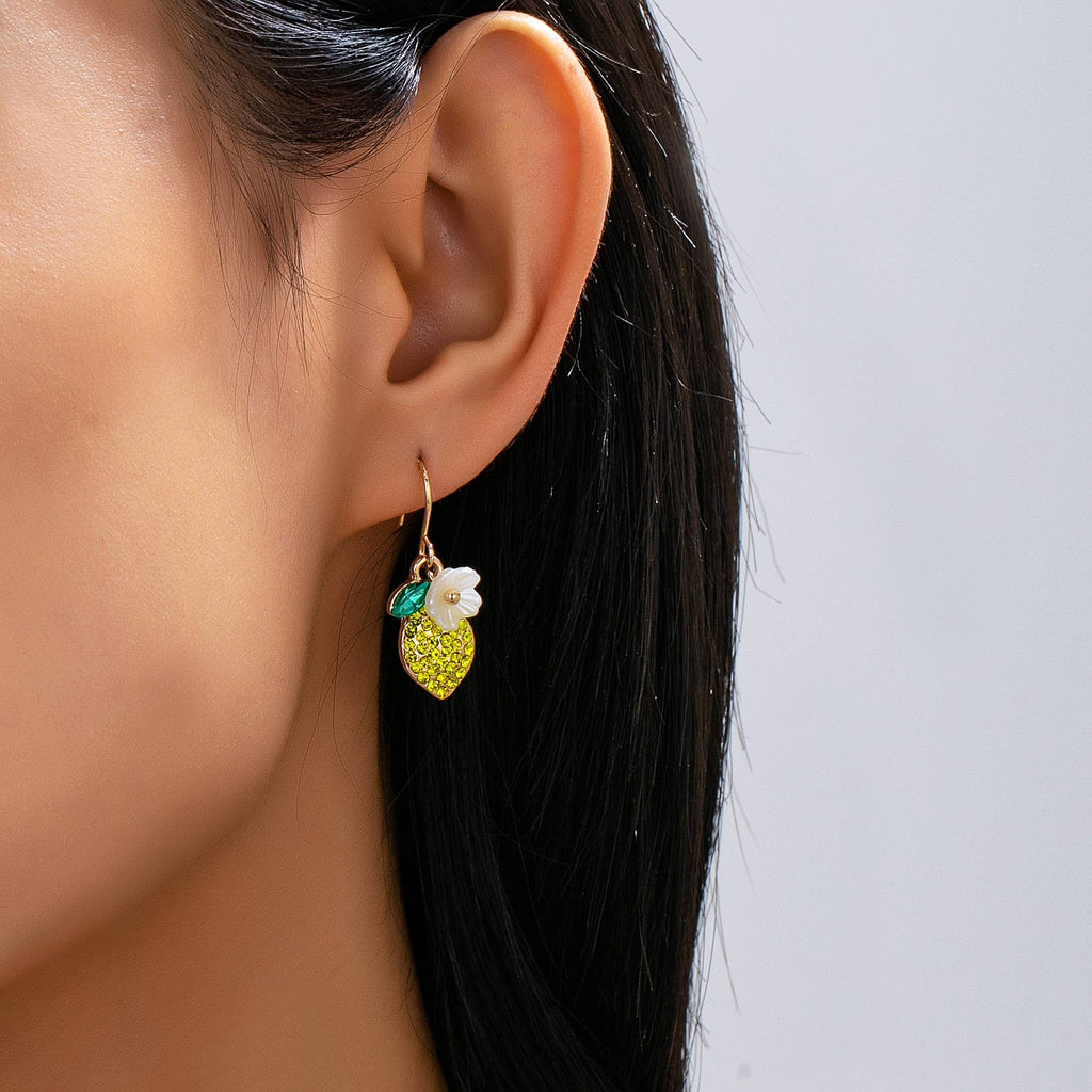 Sparkling Pave Lemon Drop Earrings | 80E62626