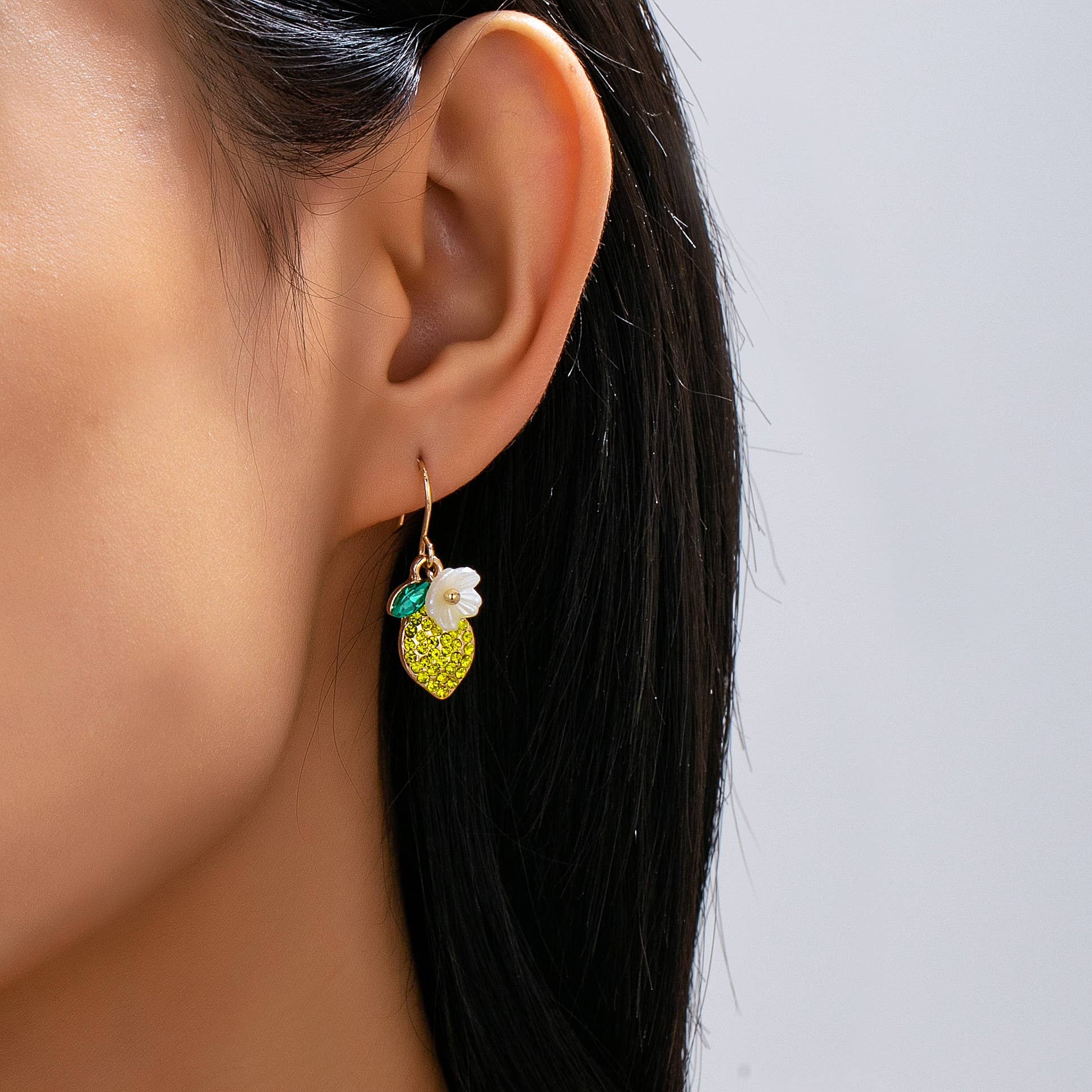 Sparkling Pave Lemon Drop Earrings | 80E62626