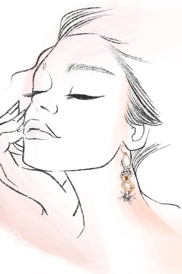 HALLOWEEN SPIDER DROP EARRINGS | 80E3294