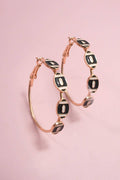 Gameday Football Baseball Hoop Earrings | 40E501