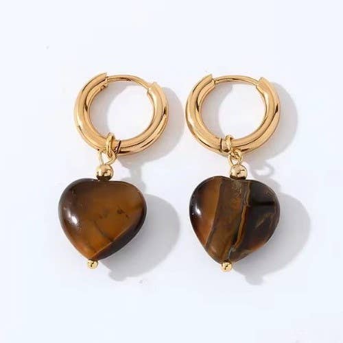 18K STAINLESS STEEL TARNISH FREE DROP EARRINGS | 40E426
