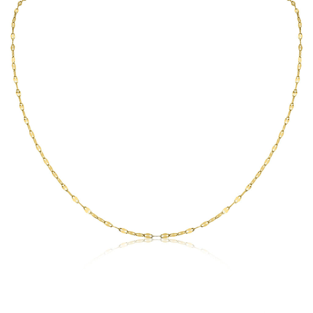 Stainless Steel Lip Chain Necklace