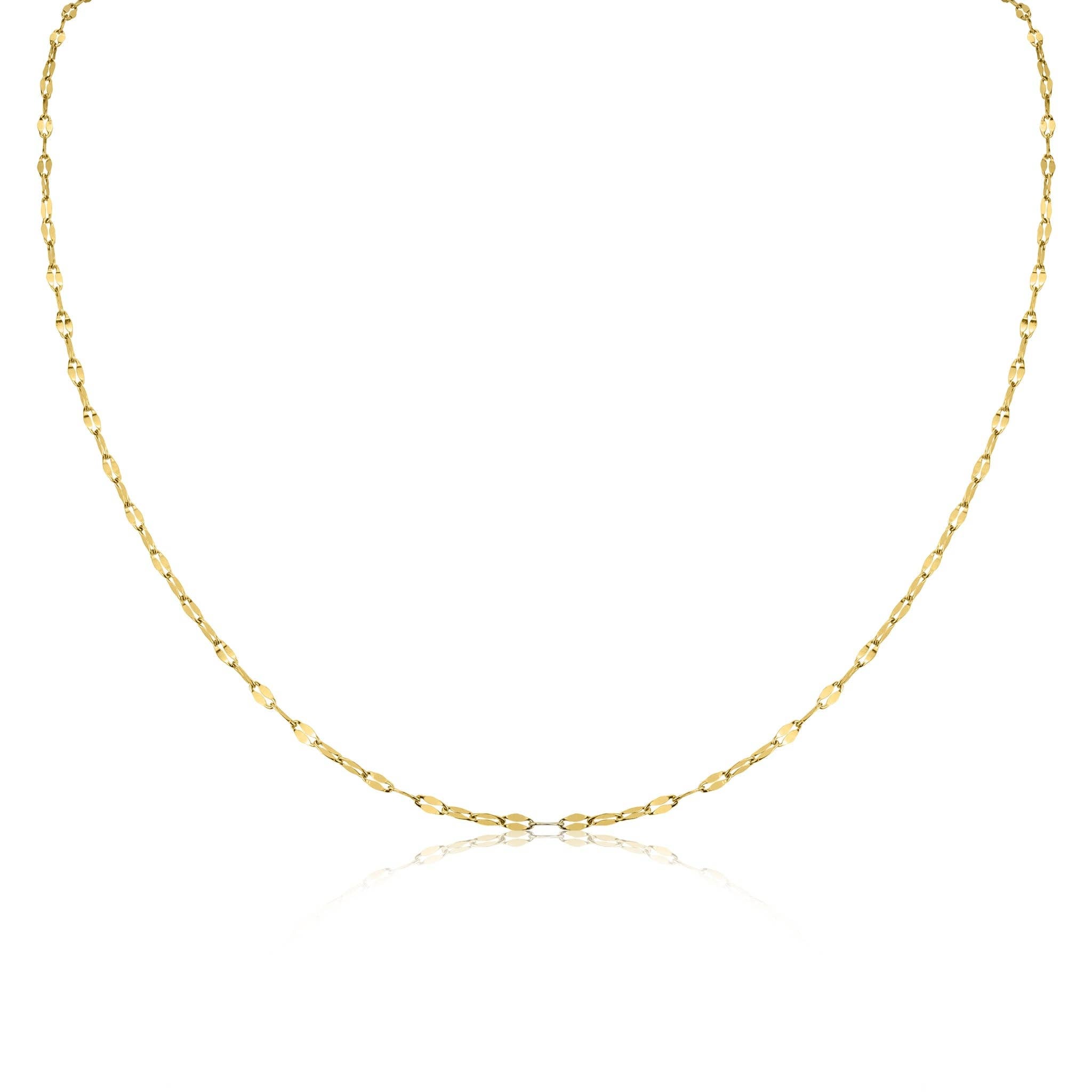 Stainless Steel Lip Chain Necklace
