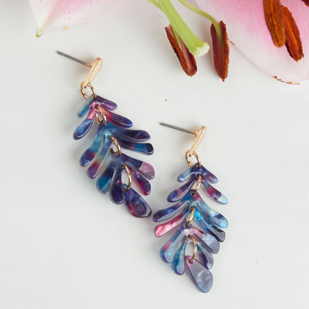Drop Earrings Ailani Acrylic Feather