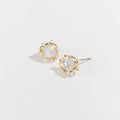 Dazzlers Cubic Zirconia Triangular Stud Earrings