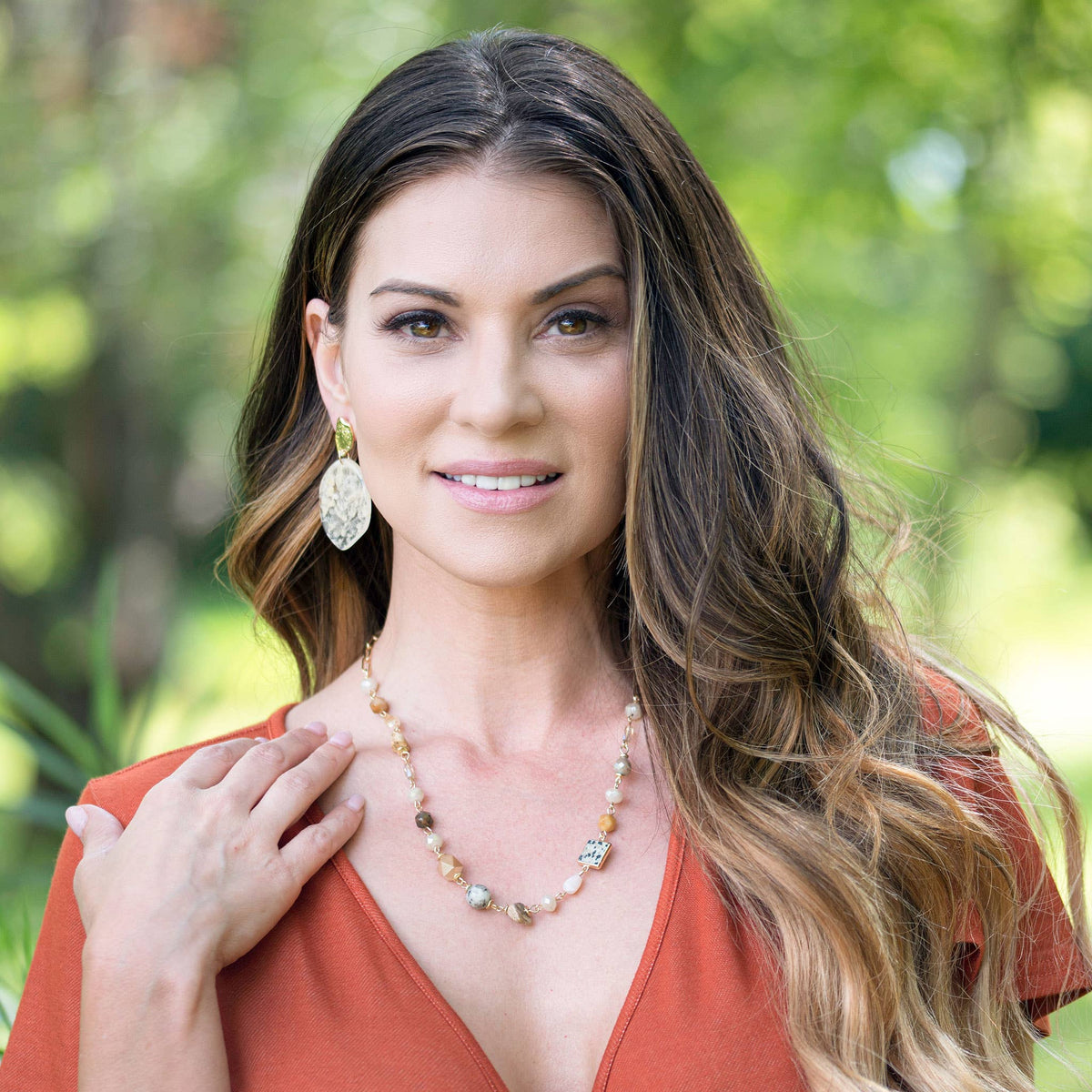 Drop Earrings Sienna Artistic Acrylic Jewelry