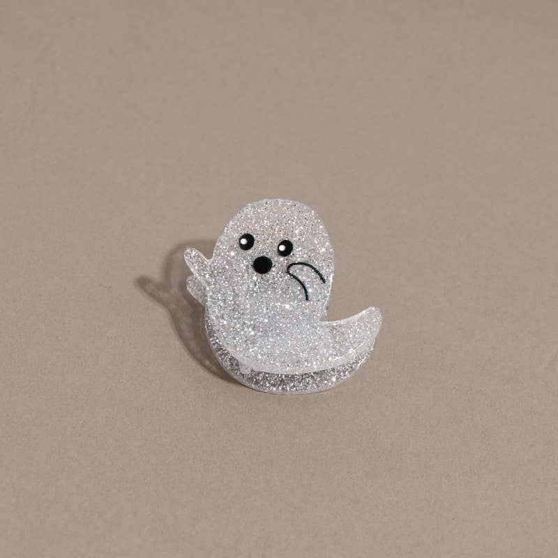 HALLOWEEN PUMPKIN GHOST SET OF 4 HAIR CLAW CLIPS |40H1143