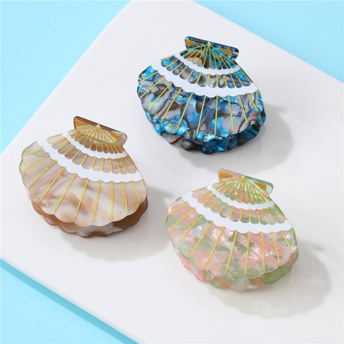 Marbled Seashell Hair Claw Clip | 40H1047