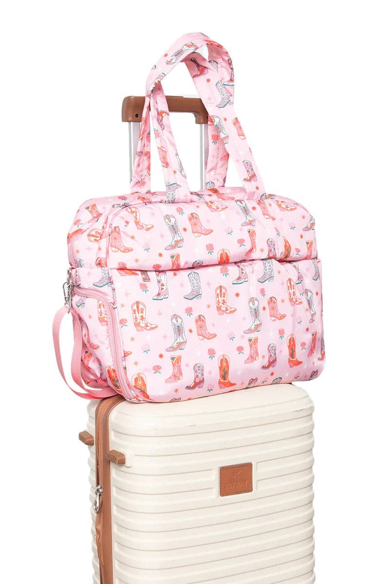 Boots & Roses Overnight Bag -Weekender