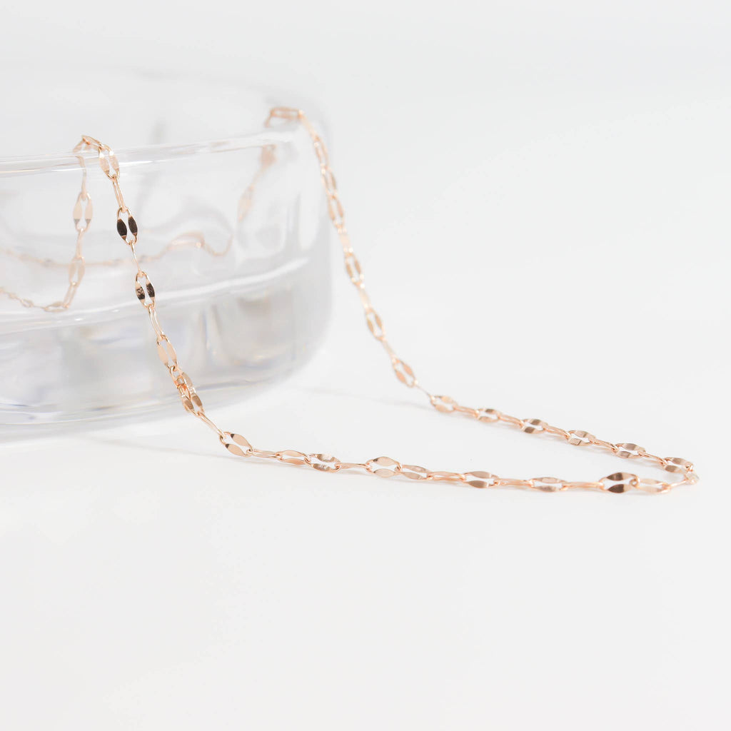 Stainless Steel Lip Chain Necklace