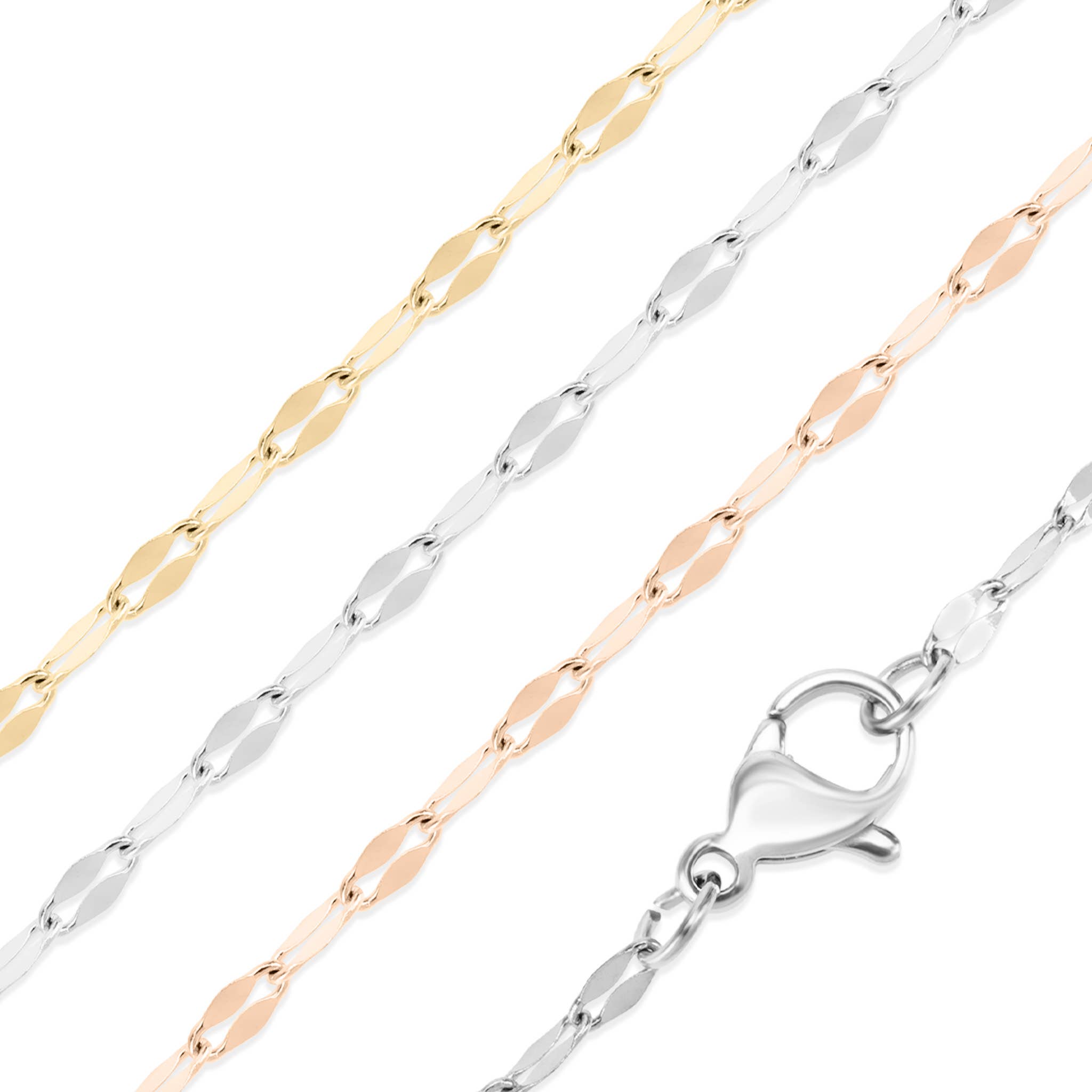 Stainless Steel Lip Chain Necklace