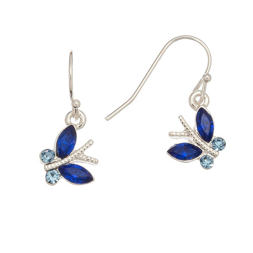 Blue Stone Butterfly Ear Sense Dangle Earrings