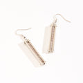 Parker Genuine Stone Bar Drop Earrings