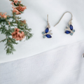 Blue Stone Butterfly Ear Sense Dangle Earrings