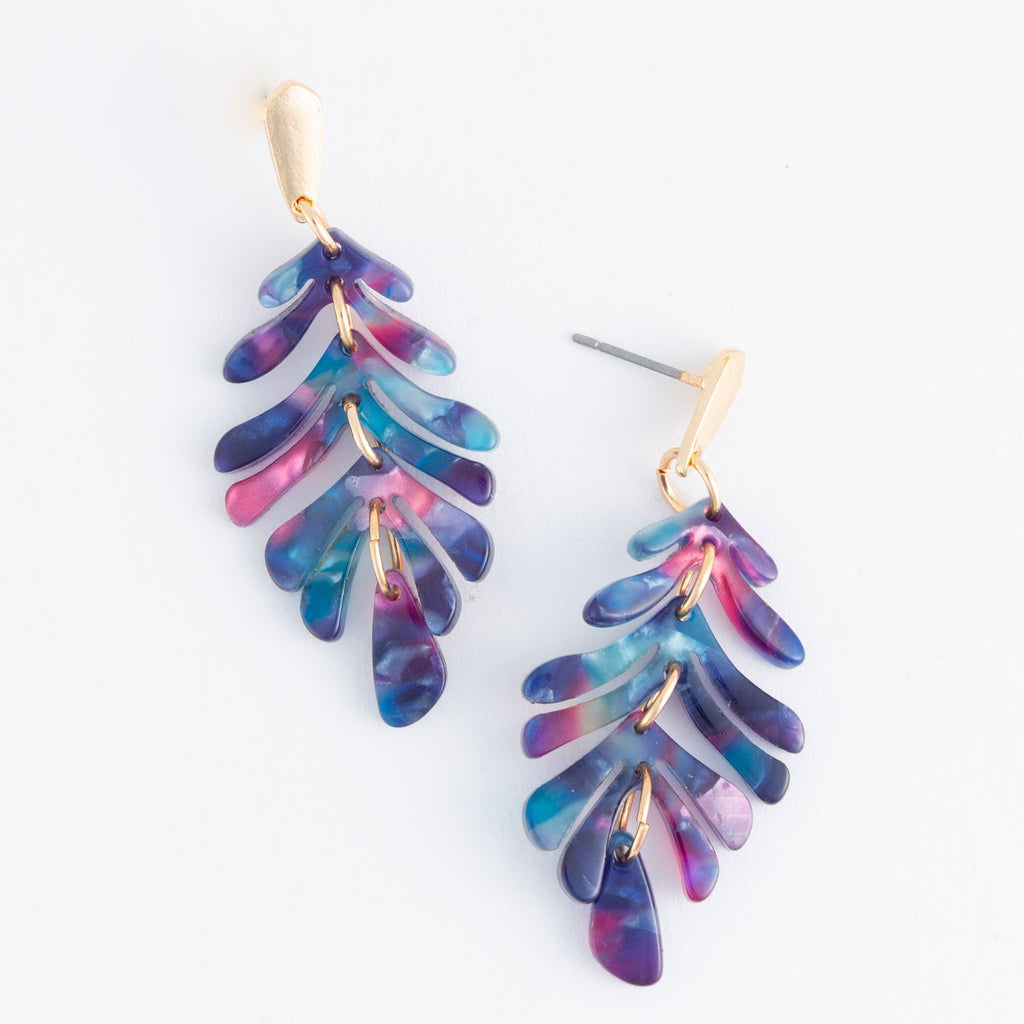 Drop Earrings Ailani Acrylic Feather