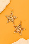 MATTE FILIGREE STAR EARRINGS | 31SE22019