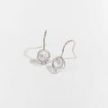 Dazzlers Cubic Zirconia Round Drop Earrings