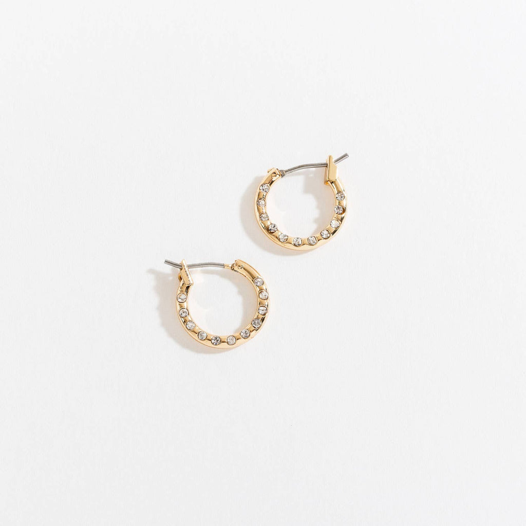 Hoop with Stone Ear Sense Earrings