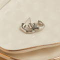 Waterproof Earrings Bamboo C-Hoop in Gold & Stainless Steel