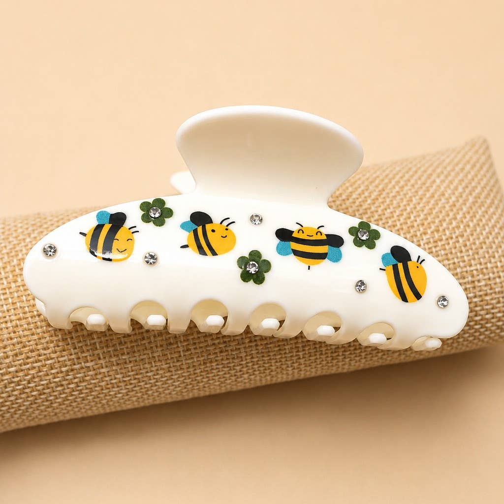 CHERRY BUTTERFLY FLORAL BEE HAIR CLAW CLIP | 40H1129
