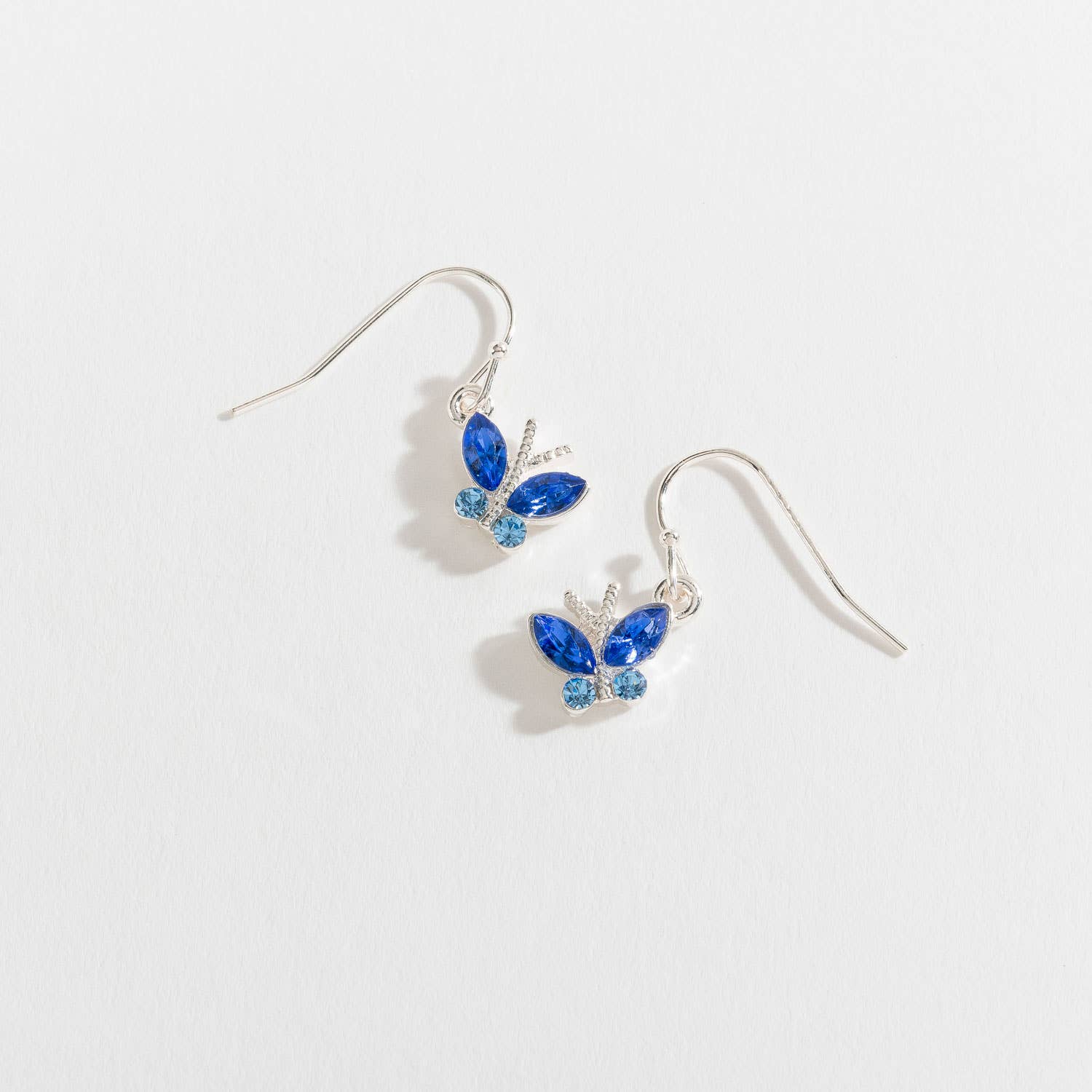 Blue Stone Butterfly Ear Sense Dangle Earrings