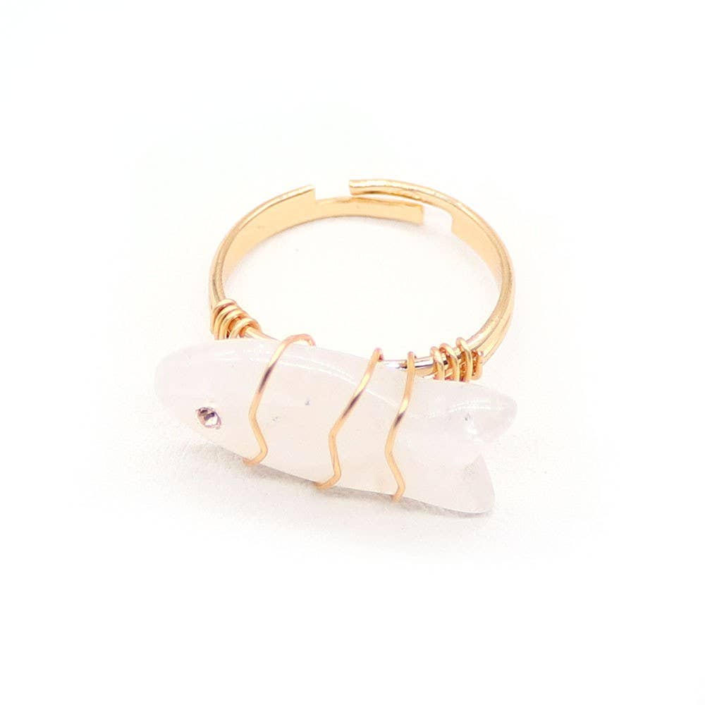 18K STAINLESS STEEL TARNISH FREE STONE RING | 40R132