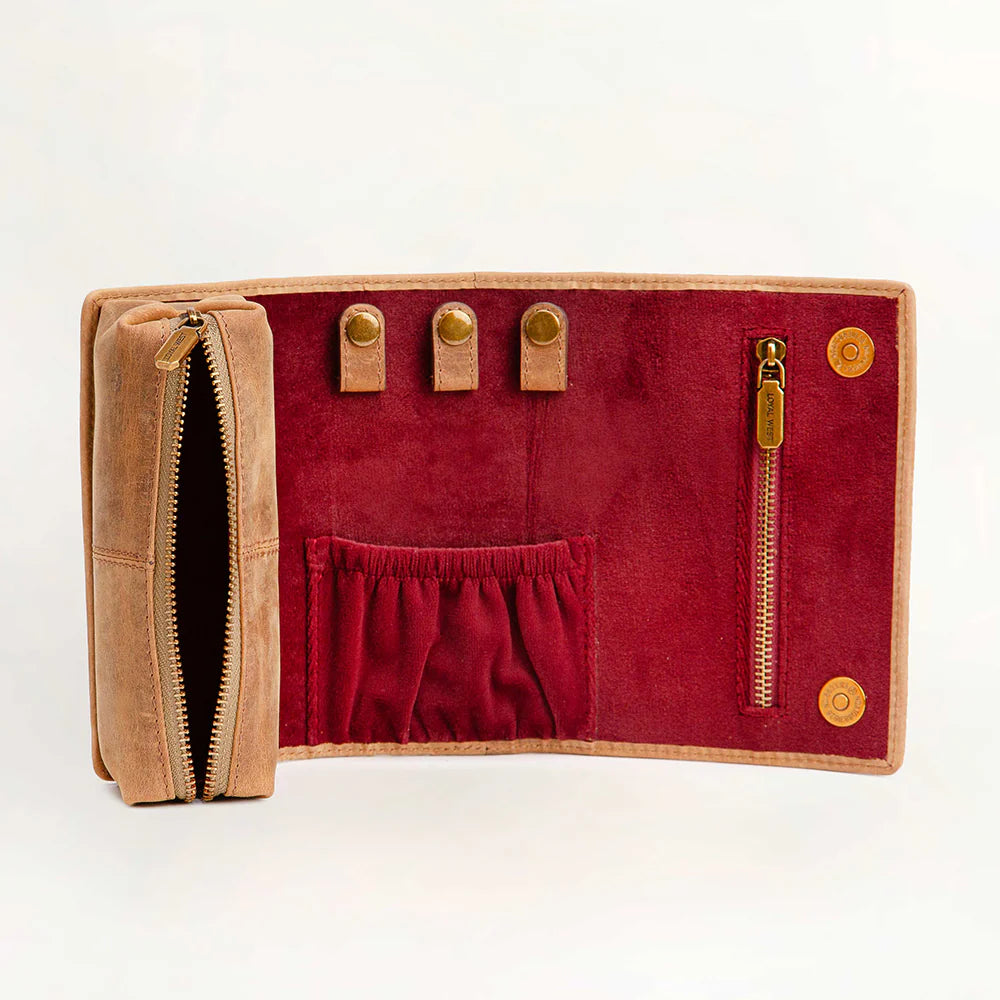 Canyon Jewellery Case Handtooled Leather
