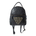 Westbound Star Leather Backpack in Raven Black