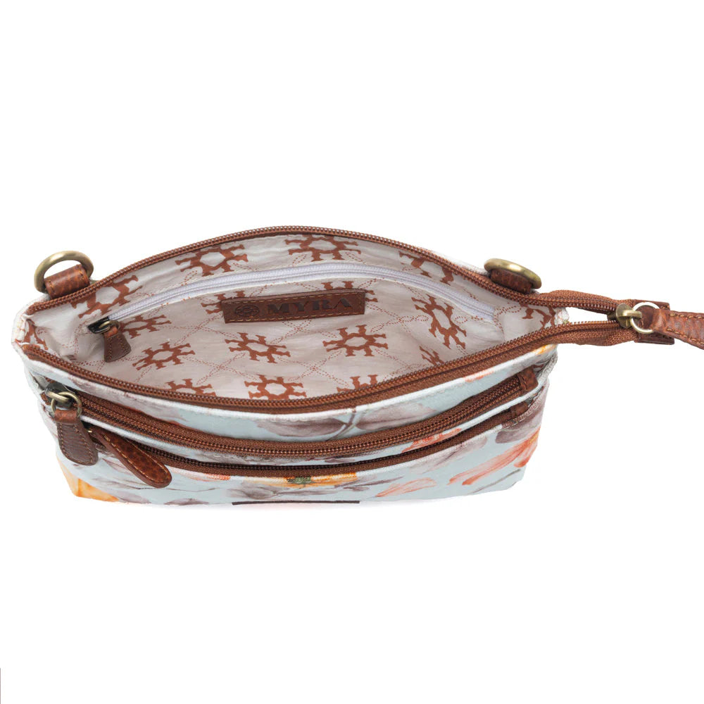 Maple Ridge Cotton & Leather Crossbody Bag
