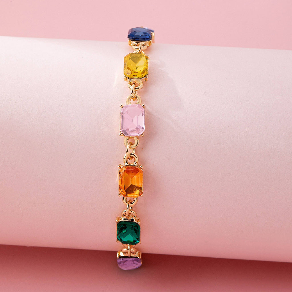 Rainbow Gemstone Tennis Bracelet | 80B1674