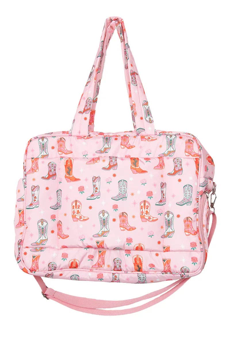 Boots & Roses Overnight Bag -Weekender