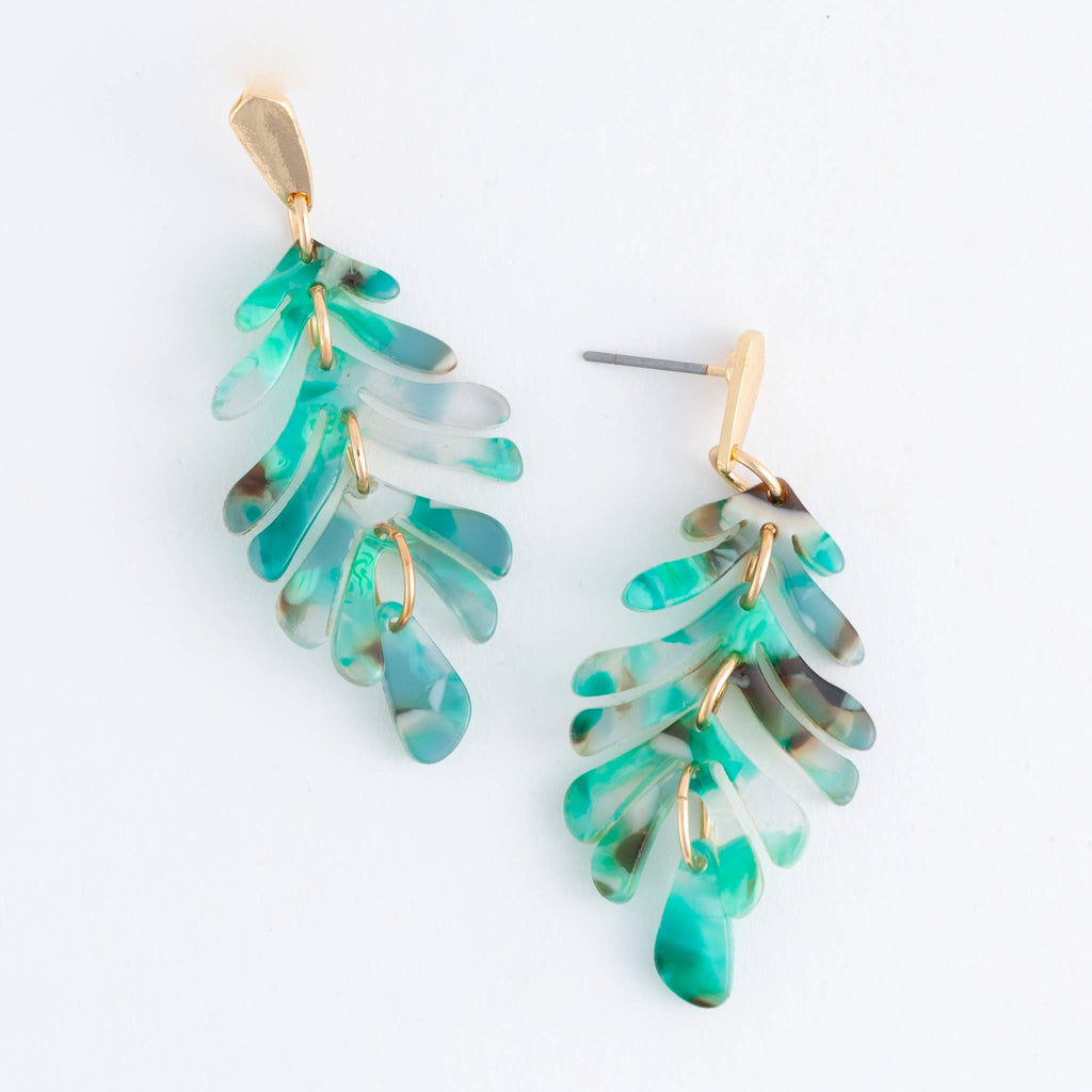 Drop Earrings Ailani Acrylic Feather