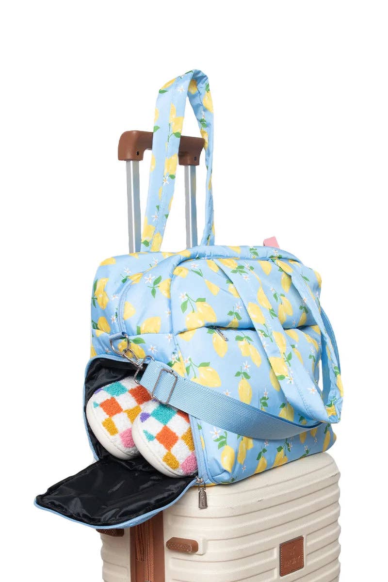 Zesty Lemons Overnight Bag / weekender