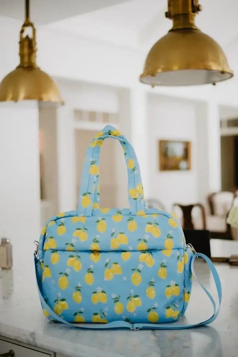 Zesty Lemons Overnight Bag / weekender