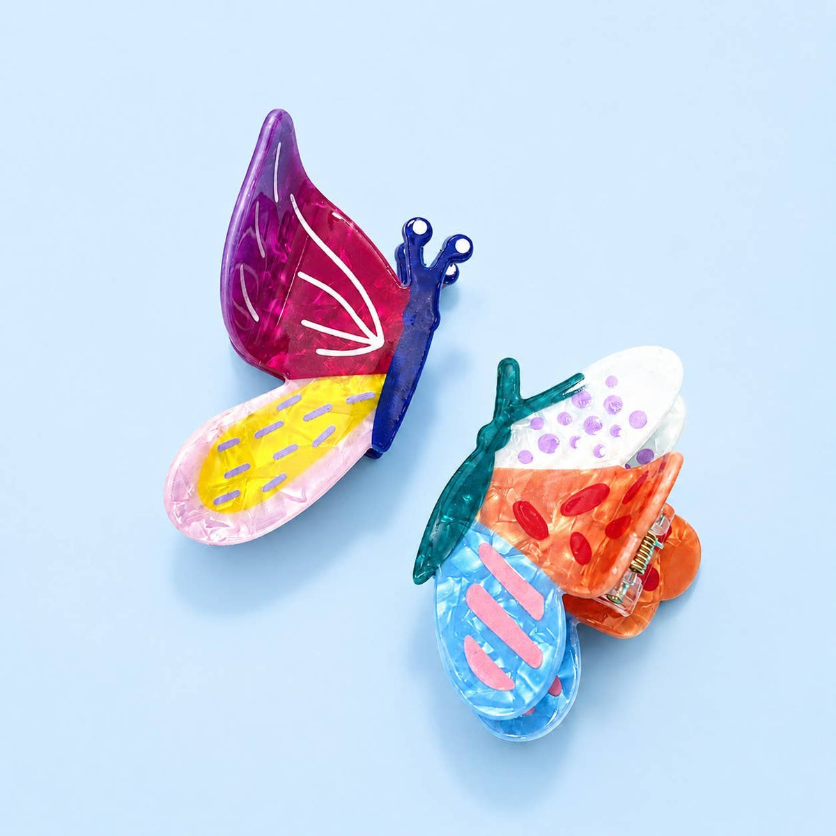 ABTRACT BUTTERFLY RESIN HAIR CLAW | 40H1154