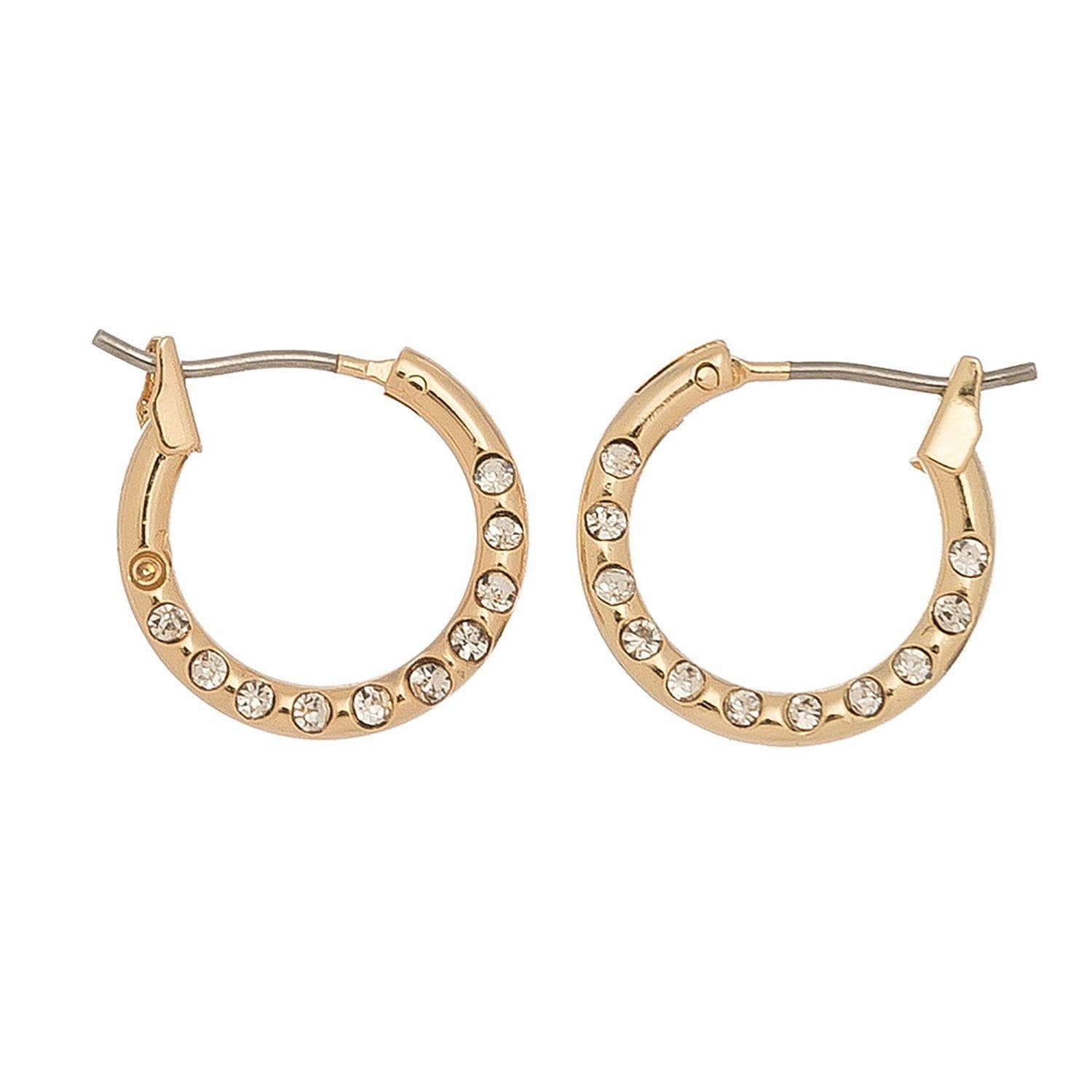 Hoop with Stone Ear Sense Earrings