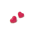Cute Color Enamel Mini Love Heart Stud Earrings
