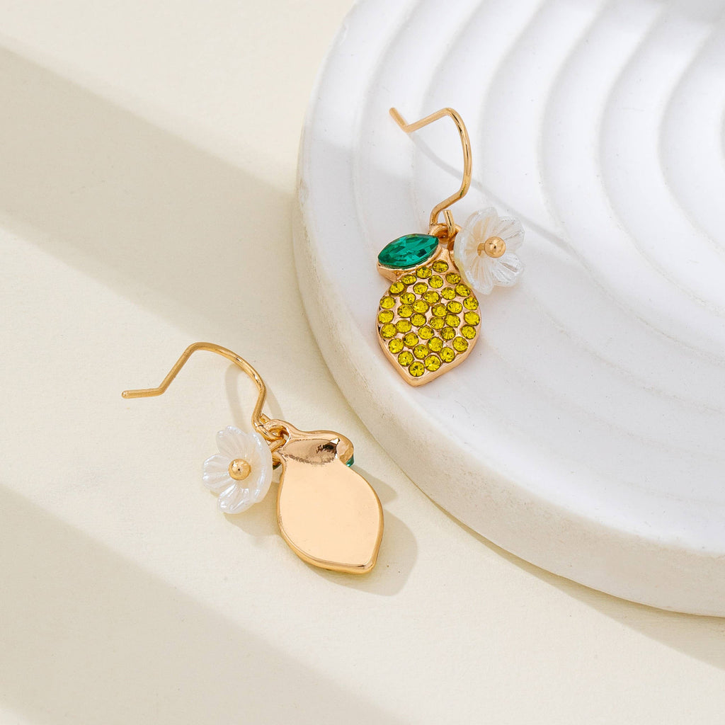 Sparkling Pave Lemon Drop Earrings | 80E62626