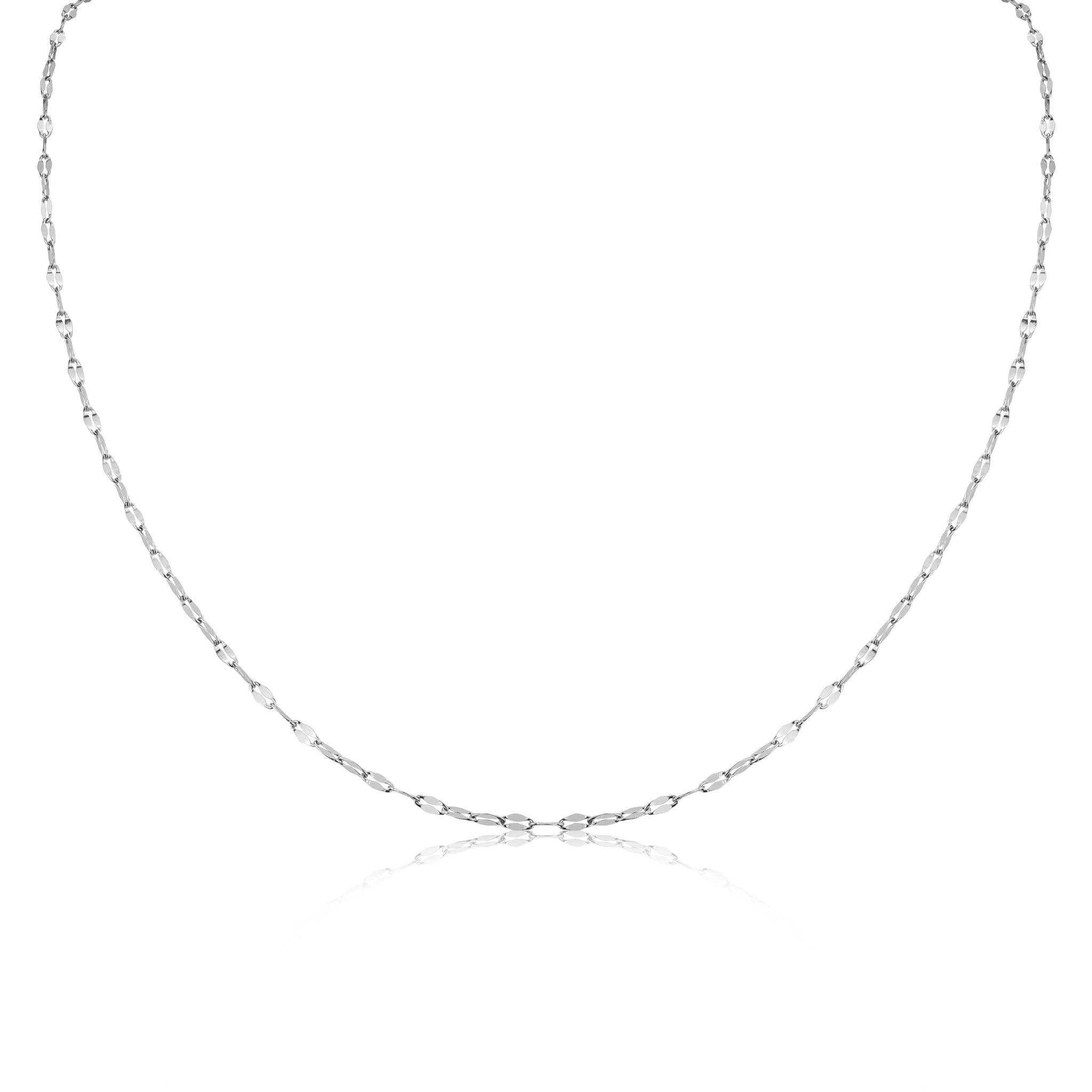 Stainless Steel Lip Chain Necklace