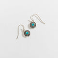 Silver with Stone Drop Ear Sense Earrings
