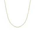Stainless Steel Crimped Oval Chain Necklace
