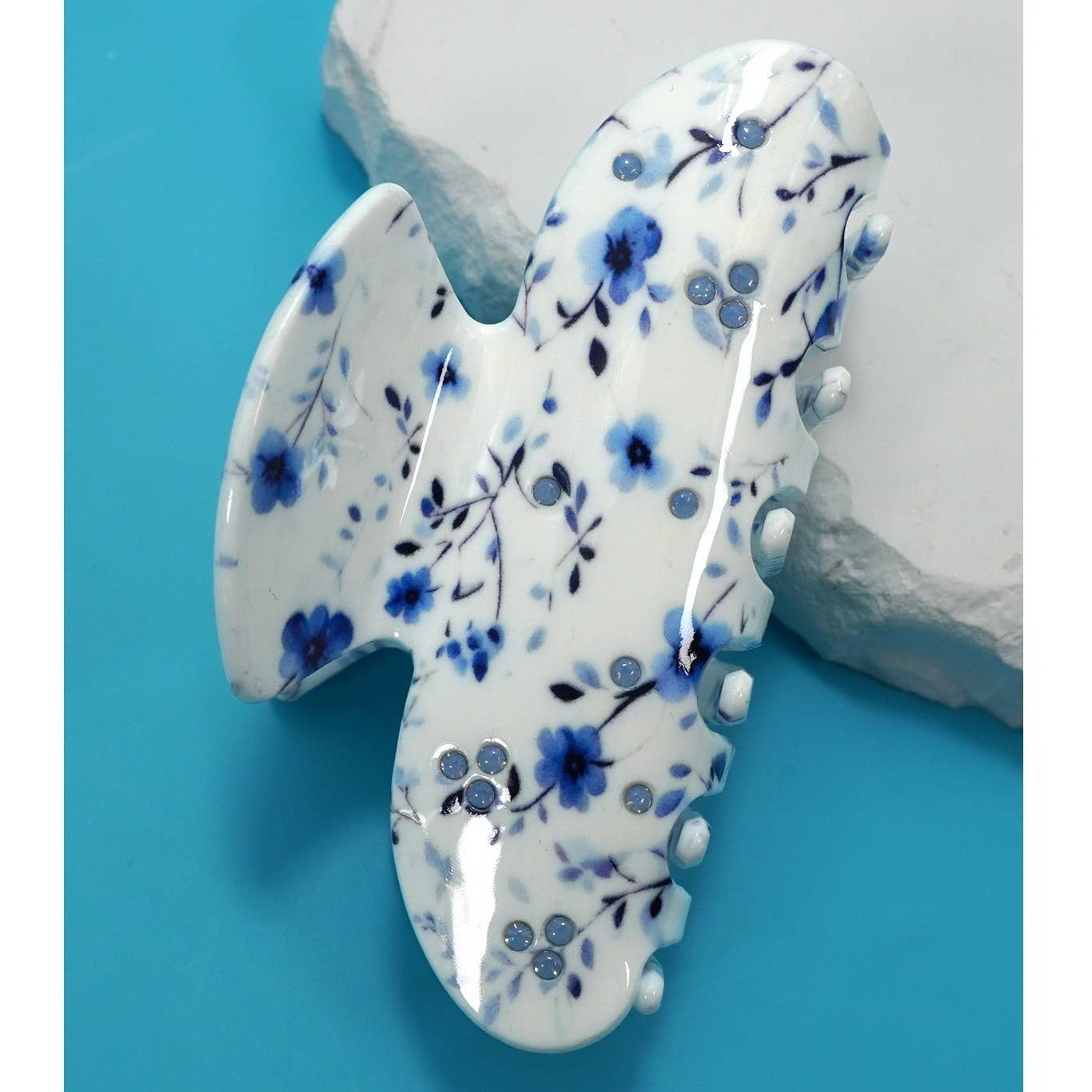 Floral Print Hair Claw Clips | 40H1110