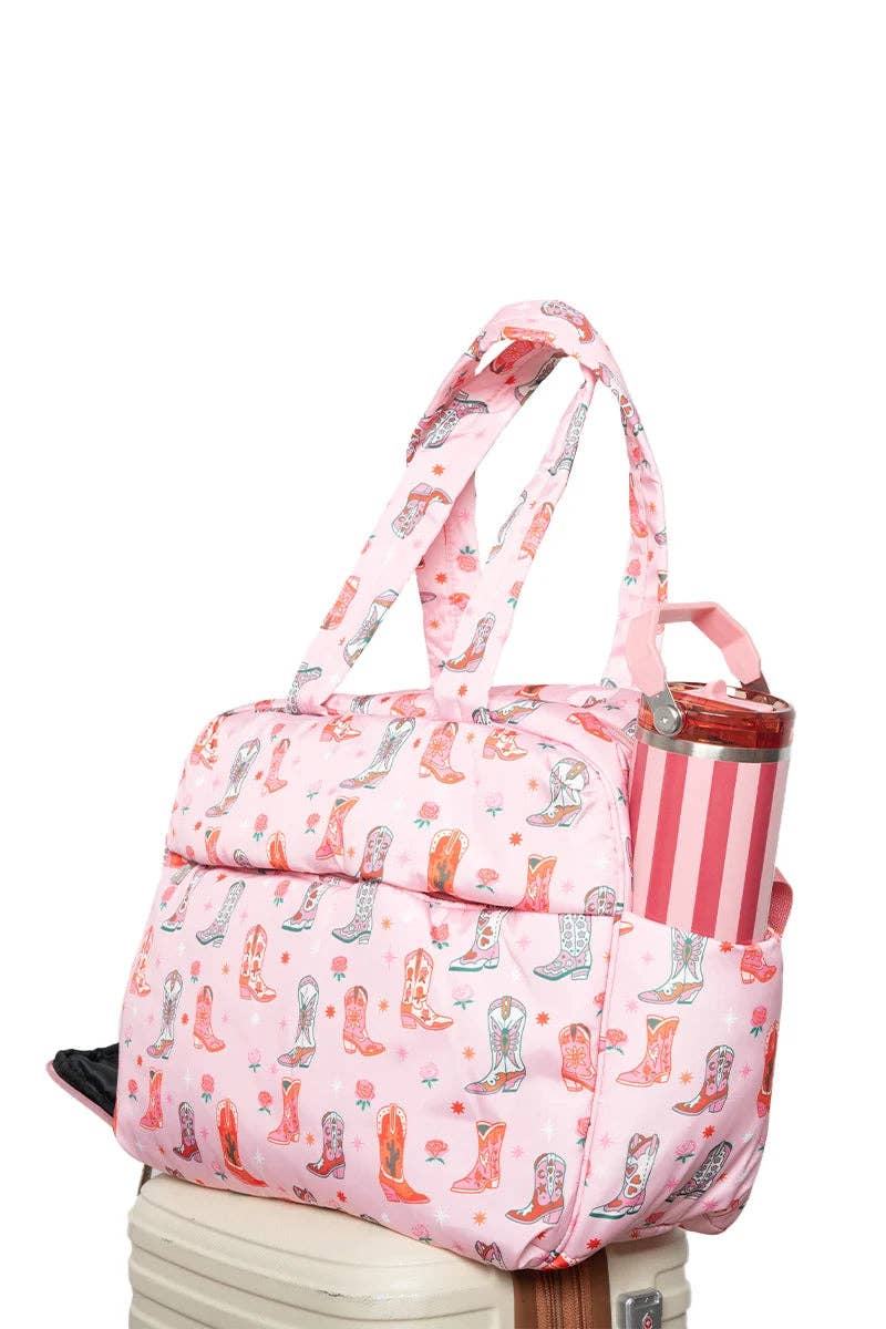 Boots & Roses Overnight Bag -Weekender