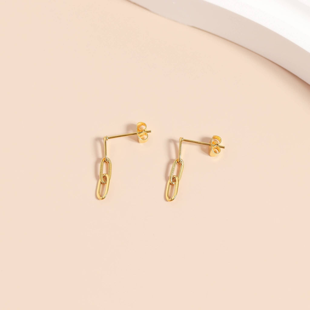 Stainless Steel Paperclip Earrings
